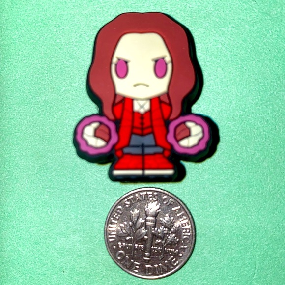 (10 for $15) WandaVision Wanda Scarlet Witch Marvel Superheroes Croc Shoe Charms - Picture 1 of 1